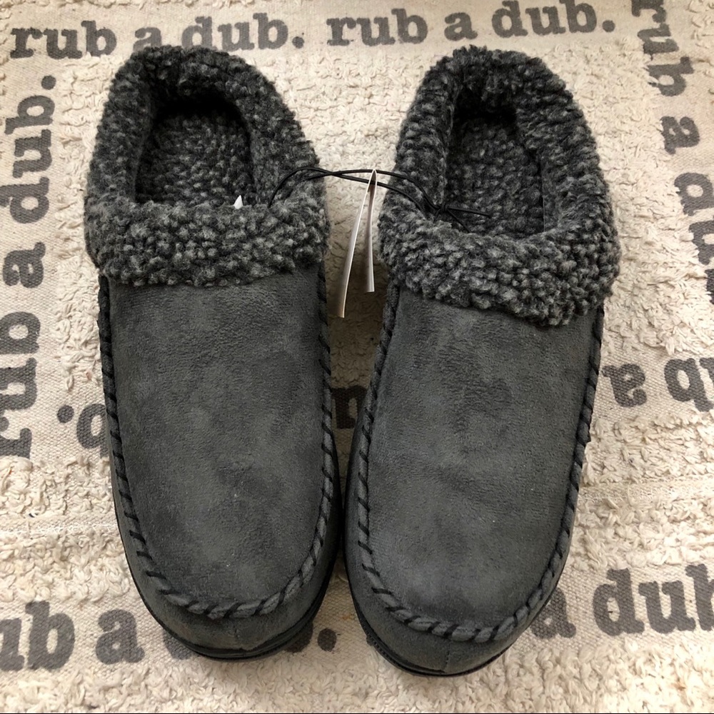 Fanture Men’s Memory Foam Slipper Clog Moccasin